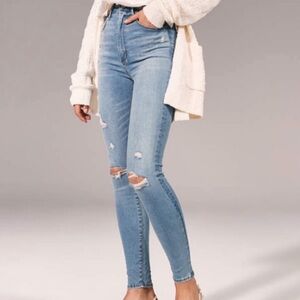 Abercrombie & Fitch Curve Love High Rise Super Skinny Ankle